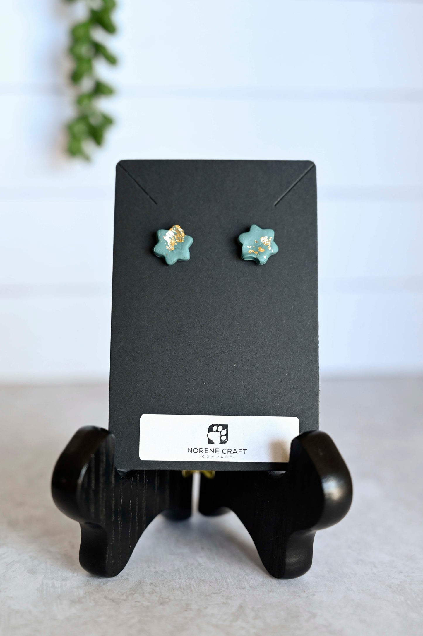 6 Point Star Stud Earrings