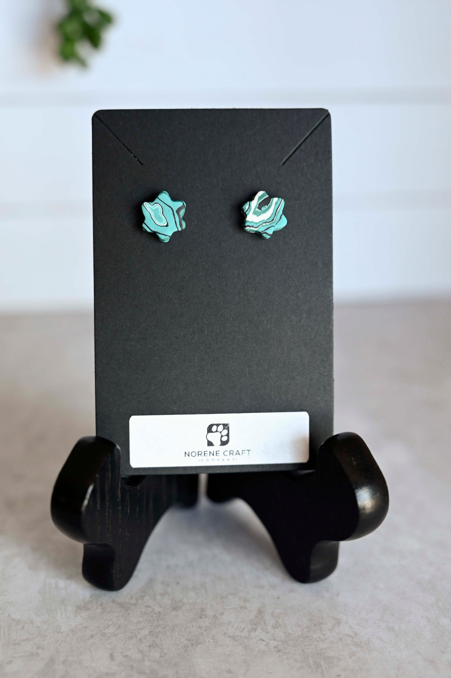 6 Point Star Stud Earrings