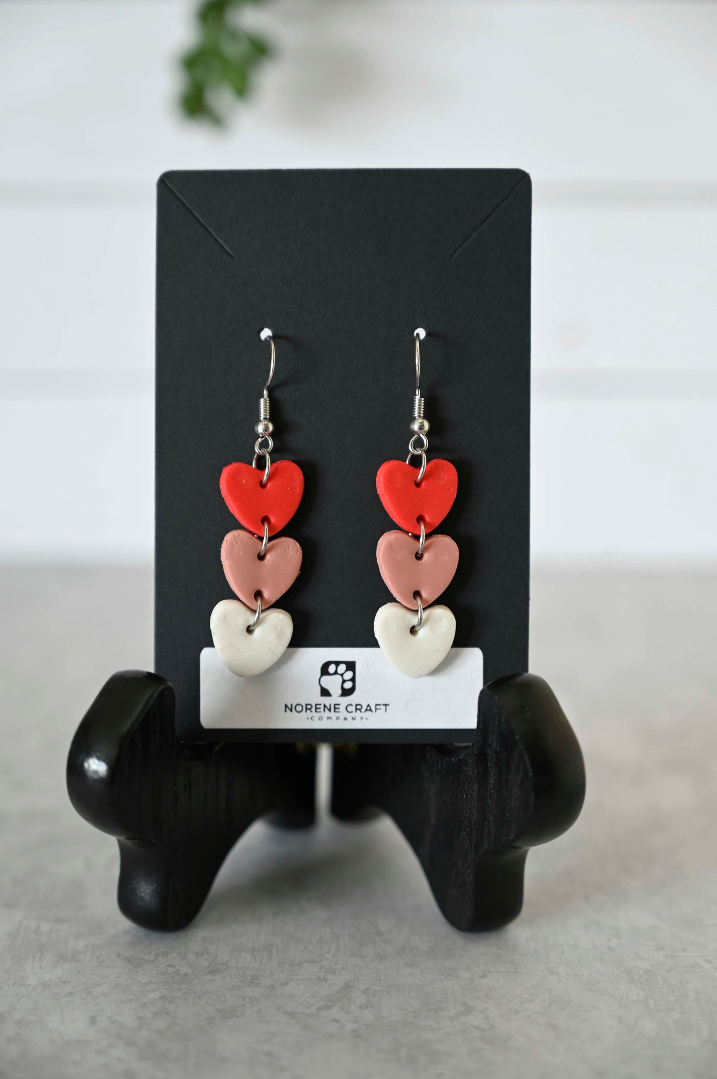 Triple Hearts Earrings