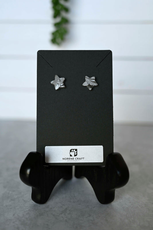 Marble Star Earrings