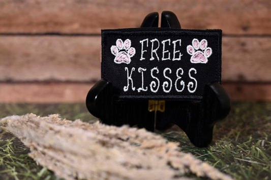 “Free Kisses” Velcro Patch