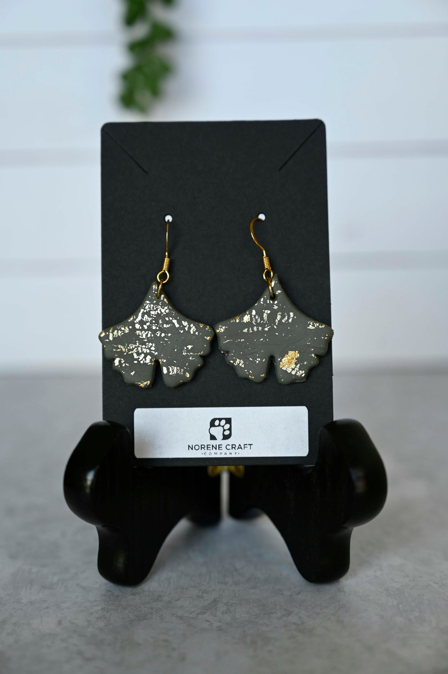 Ginko Leaf Earrings