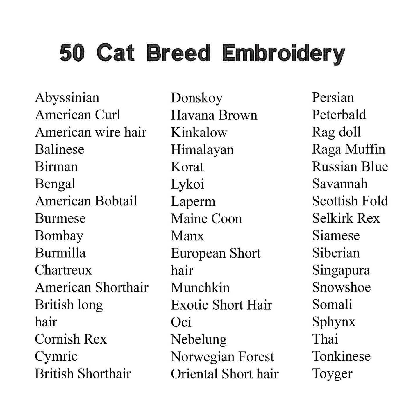 Embroidery Ear Fee