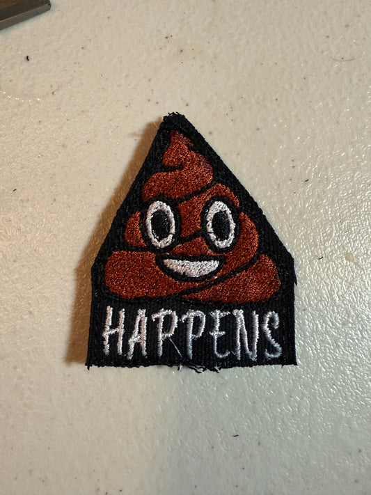 “Poop Happens” Velcro Patch