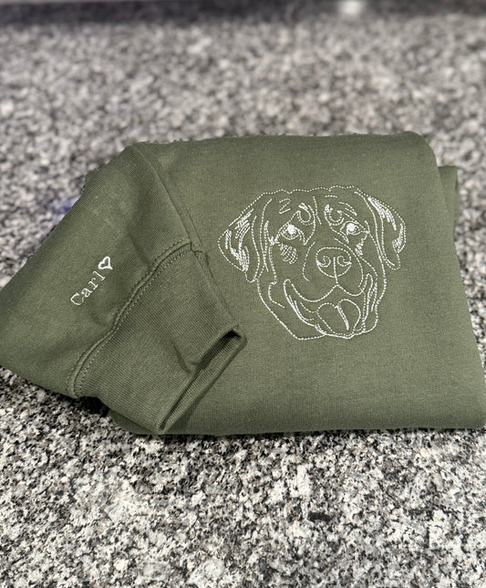 Custom Dog or Cat Face Crewneck
