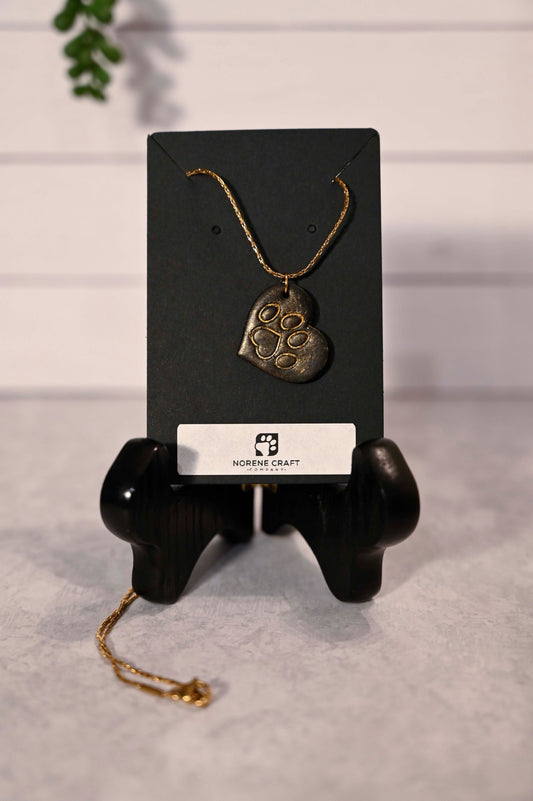 Paw in Heart Necklaces