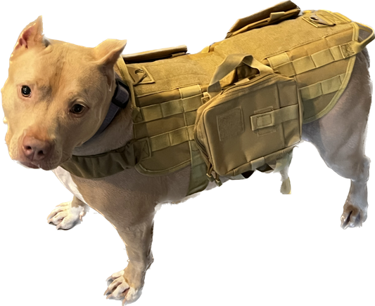 Tactical Dog Harness with Pockets