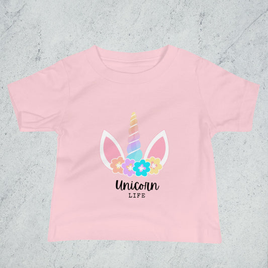 "Unicorn Life" Baby Classic Tee