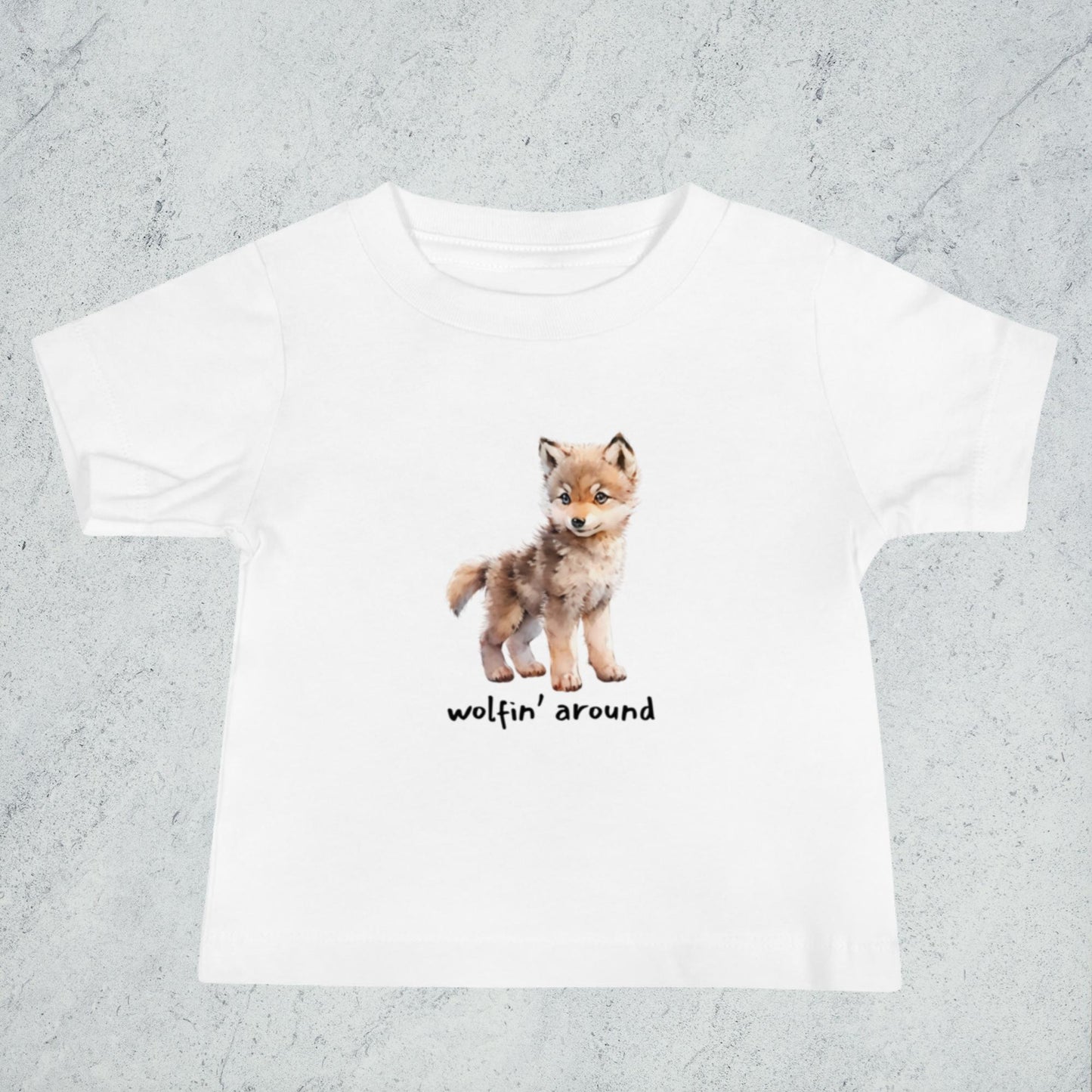 "Wolfin' Around" Baby Classic Tee